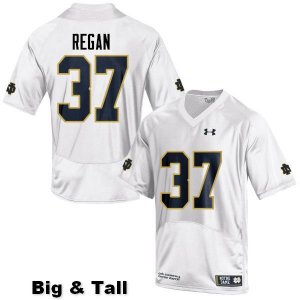 Notre Dame Fighting Irish Men's Robert Regan #37 White Under Armour Authentic Stitched Big & Tall College NCAA Football Jersey YNU0099VU